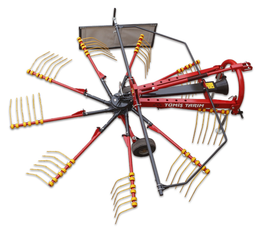 TÜMİŞ TM-R 3.5 rotary hay rake working position